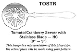 IMAGE OF Gorham Biscayne (Stainless) Tomato/Cranberry Server with Stainless Blade HC, Sterling Silver