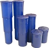 6 Pack Smart Parts 140 Round Transpod Tubes Pods - Blue