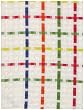 100% Cotton Jacquard White and Colorful Stripes Dishtowel 18" X 28" Set / 6