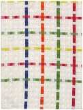 100% Cotton Jacquard White and Colorful Stripes Dishtowel 18" X 28" Set / 6