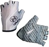 Cycling Gloves Haven SOLAR - Short - Enables to Sun tan Your Hands Smoothly - Durable, Light, Comfortable with Effective Pull-off System (White, Medium)