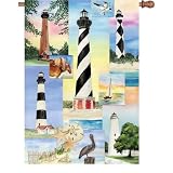 Flag - Lighthouses Home Accessory Size 28 inches