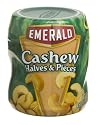 Emerald Nuts Cashew Halves & Pieces, 4.5-Ounce Canisters (Pack of 12)