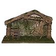 Wood Nativity Stable - 15.0"(Length)x9.5"(Height)