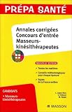 Annales corrigées Concours d entrée Masseurs-kinésithérapeutes