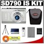 Canon PowerShot SD790IS 10MP Digital Camera with 3x Image Stabilized Zoom (Silver) + Cameta Bonus Accessory Kit