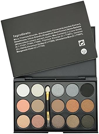 Eyeshadow Palette 15 Earth Colors Matte Pigment Eye shadow Pallet Cosmetic Makeup For Women With Double End Brush