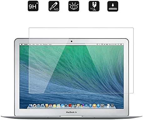 Apple MacBook Air 13.3-inch Screen Protector, Qosea Ultra-thin 9H Hardness Crystal Clear Scratch Resistant Tempered Glass Screen Protector for Apple MacBook Air 13.3-inch laptop