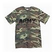 Athletic "ARMY" Short Sleeve T-Shirt in woodland camo