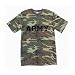 Athletic "ARMY" Short Sleeve T-Shirt in woodland camo