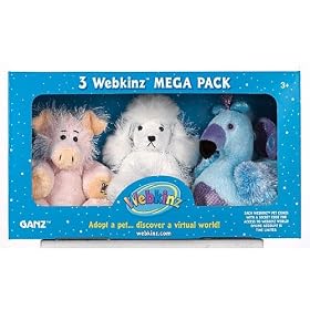 Webkinz Plush 3-pack (includes Pig, White Poodle & Blufadoodle)