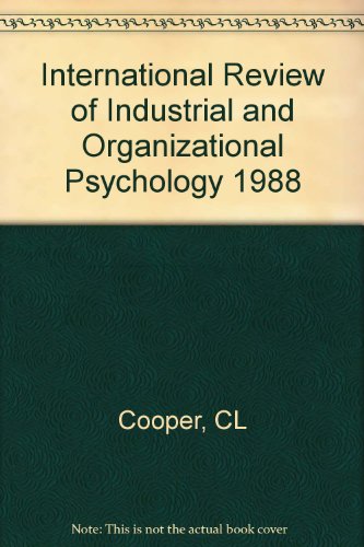 International Review of Industrial and Organizational Psychology, 1988 (Volume 3)
