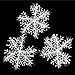 Malloom 30Pcs Christmas Tree Hanging Snowflake Decoration White Snowflake Orngament