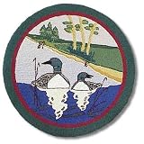 Patch Magic Loon Round Rug, 36-Inch Diameter