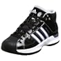adidas Men's Pro Model 08 Team Color Basketball Shoe,Black/Black/Silver,12.5 M US