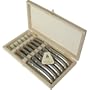 Laguiole Stainless Steel Steak Knife Set in Wood Box