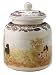 Spode Woodland Hunting Dogs Dog Treat Canister  7 inch Diameter x 9 inch Tall with Lid