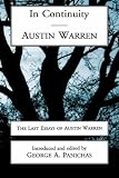 IN CONTINUITY: AUSTIN WARREN