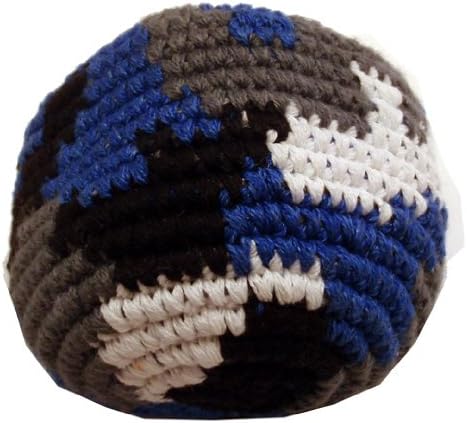 Urban Camo Hacky Sack / Footbag - Hand Crocheted Made in Guatemala - Comes with Tips & Game Instructions - G12