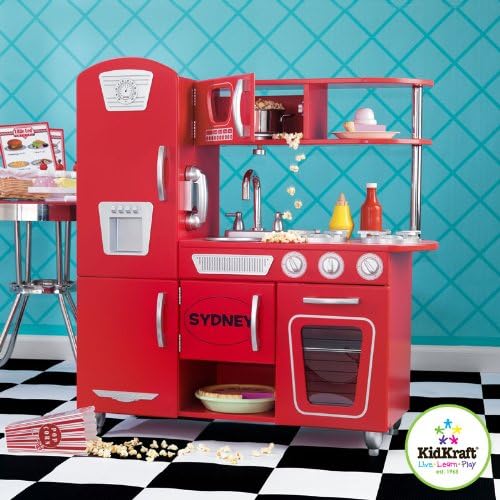 Red Vintage Play Kitchen