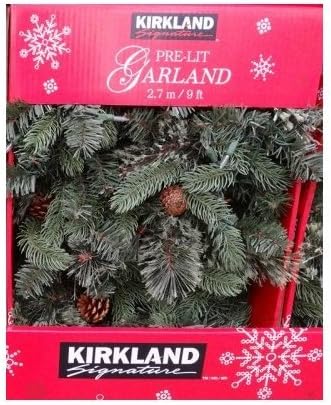 Kirkland Signature 9 Ft Pre-lit Garland