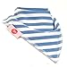 Zippy Fun Baby and Toddler Bandana Bib - Absorbent 100% Cotton Front Drool Bibs with Adjustable Snaps (4 Pack Gift Set) Boys Nautical Blues