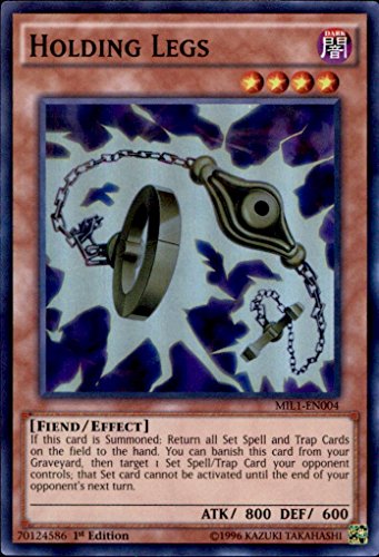 Yugioh Holding Legs MIL1-EN004 Super Rare 1st Edition