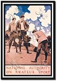 Framed Art Poster 20x30, National Authority on Amateur Sport