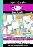 Pretty Girl 12 x 12 Digital Scrapbooking Quickpage Template Collection CD