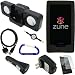 Combo Pack for the Microsoft Zune HD MP3 Player: Black Rubberized Silicone Skin Case, Foldable Cube Speaker Dock, USB Data Sync Charging Cable, USB Car Charger, USB Wall Travel/Home Charger, 3.5mm Auxiliary Stereo Retractable Cable, Screen Protector, and Free Carabiner Key Chain