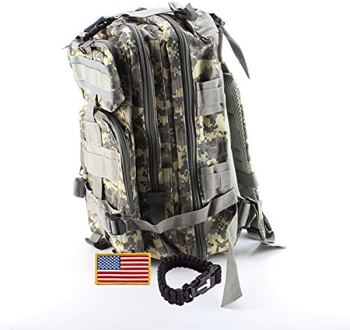 Military Backpack ideal for Outdoor, Hiking, Camping, Backpacking and Hunting - 30L Army Survival Molle Rucksack