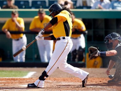 Minnesota Twins v Pittsburgh Pirates, BRADENTON, FL - MARCH 02: Andrew McCutchen Photographic Poster Print by J. Meric, 9x12