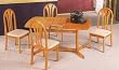 5 Piece Oak Dining Set By Coaster Furniture