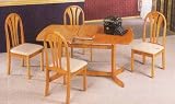 5 Piece Oak Dining Set By Coaster Furniture