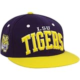 NCAA Zephyr LSU Tigers Purple-Gold Superstar Snapback Adjustable Hat