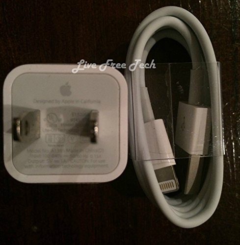 iPhone 5 5S 5C 6 6Plus (Wall Charger + USB Cable)
