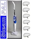 H20flo Steam Mop Floor Cleaner (3 Pads Included) plus Extra Blue Corral Bonus Pad included (4 PADS TOTAL) see image gallery