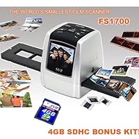 SVP 1700 Silver(w 4GB) Digital Film Scanner w/ 2.4 Build-in LCD ~World's Smallest Film Scanner~