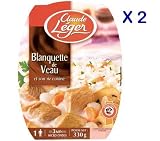 French Veal Stew With Rice Claude Leger-Blanquette De Veau Et Son Riz-2 Plate Pack