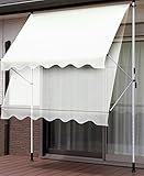 日よけ 幅200cm スクリーン ブラインド アイボリー