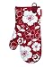 Typhoon Red Botanical Single Cotton Oven Glove Magnetic Tab