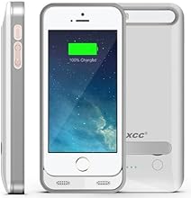 [Apple MFI Certified] iXCC &reg; 2400mAH External Protective Extended Battery Case with Built-in Kickstand for Apple iPhone 5 and iPhone 5s [White] (Fits All Versions of iPhone 5 / 5S with Lightning Connector Output, MicroUSB Input) [100% Compatible with ALL IOS System (including IOS 7.0+), Strengthened MicroUSB Input Port for charging and sync, No Signal Reduction]
