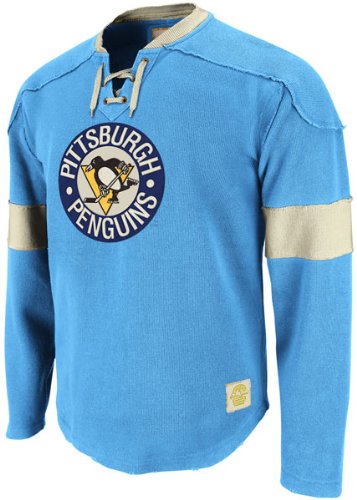 Pittsburgh Penguins Sky Blue Reebok Retro Sport Jersey