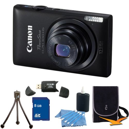 Buy Canon PowerShot ELPH 300 HS Black Digital Best Price with Fast Shipping.