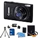 Canon PowerShot ELPH 300 HS Black Digital Camera 8GB Bundle - Includes PowerShot ELPH 300 HS Black Digital Camera, 8 GB Memory Card, Camera Carrying Case, Memory Card Reader, Mini Tripod, and Cleaning Kit