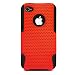 Metallic Dual Protective Hard Case with Black Rubberized Soft Silicone Skin Cover for Newest Apple i