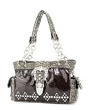 51 Tb4wQweL. SL160  Brown Western Croco Rhinestone Buckle Purse