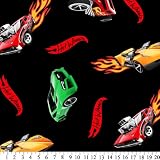 Hot Wheels: Cars & Flames Fleece Throw Blanket with Finished Edges
