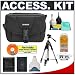 Olympus Compact E-System SLR Gadget Bag + Spare BLM-1 Battery + Tripod + Cameta Bonus Accessory Kit for Olympus E1, E3, Evolt E300, E330, E500 &amp; E510 Digital SLR Cameras