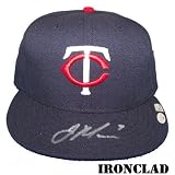 Joe Mauer Autographed Home Minnesota Twins Cap w/ #7 Insc. "
